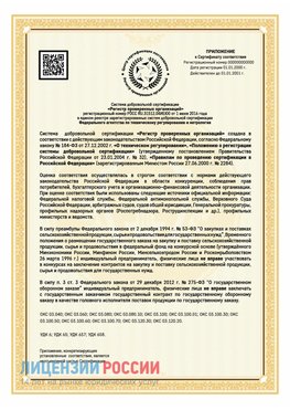 Приложение к сертификату для ИП Абакан Сертификат СТО 03.080.02033720.1-2020